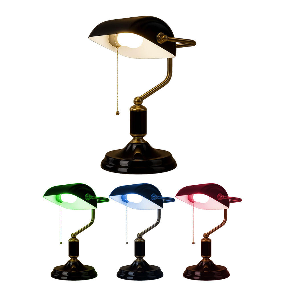 RGB LED TISCHLEUCHTE Antique Anthrazit Gold - Anthrazit, Metall (26.5/18/34cm) - Globo Lighting