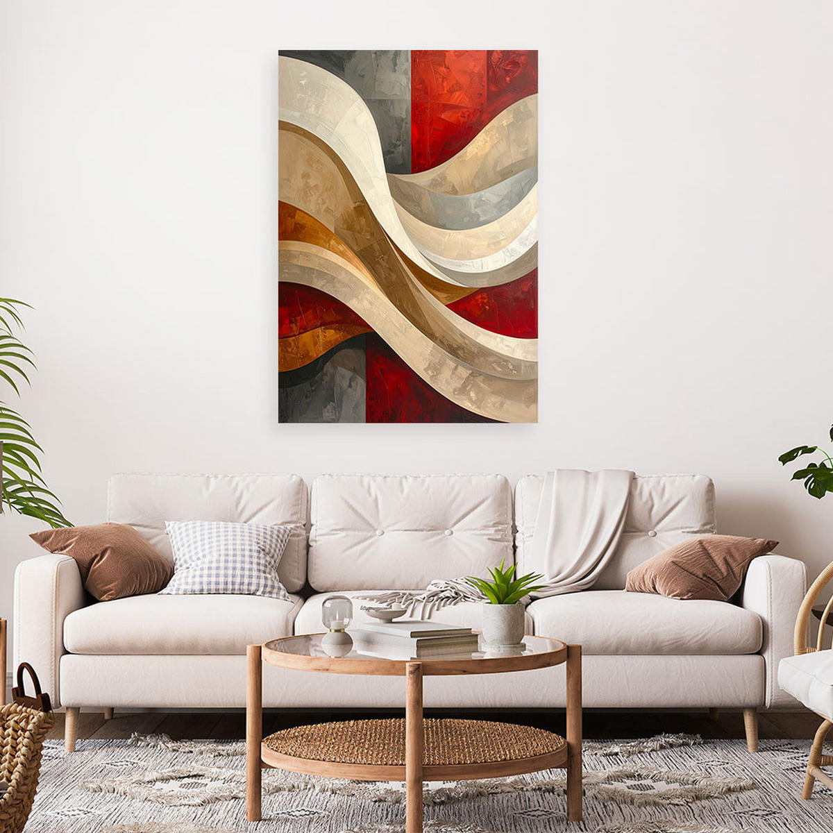 LEINWANDBILD 3D und geometrisch 80x120cm - Multicolor, Textil (80/120cm) - Feeby