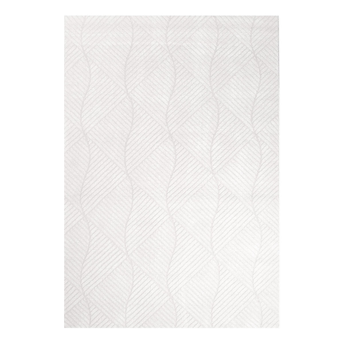 KURZFLOR-TEPPICH Fancy 904 Weiss 160x230 cm - Weiß, Textil (160/230cm) - carpet city
