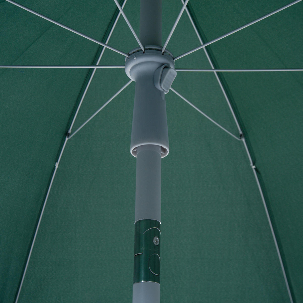 SONNENSCHIRM DE-11442 neigbar, octogonal, Ø 2 m Grün - Grün, Metall (202/202cm) - ComfortXL