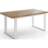 ESSTISCH Sana rechteckig ausziehbar, Lancelot Eiche 160/240/90/75 cm - Eichefarben/Braun, Holzwerkstoff/Metall (90/240/75cm) - WFL GROUP