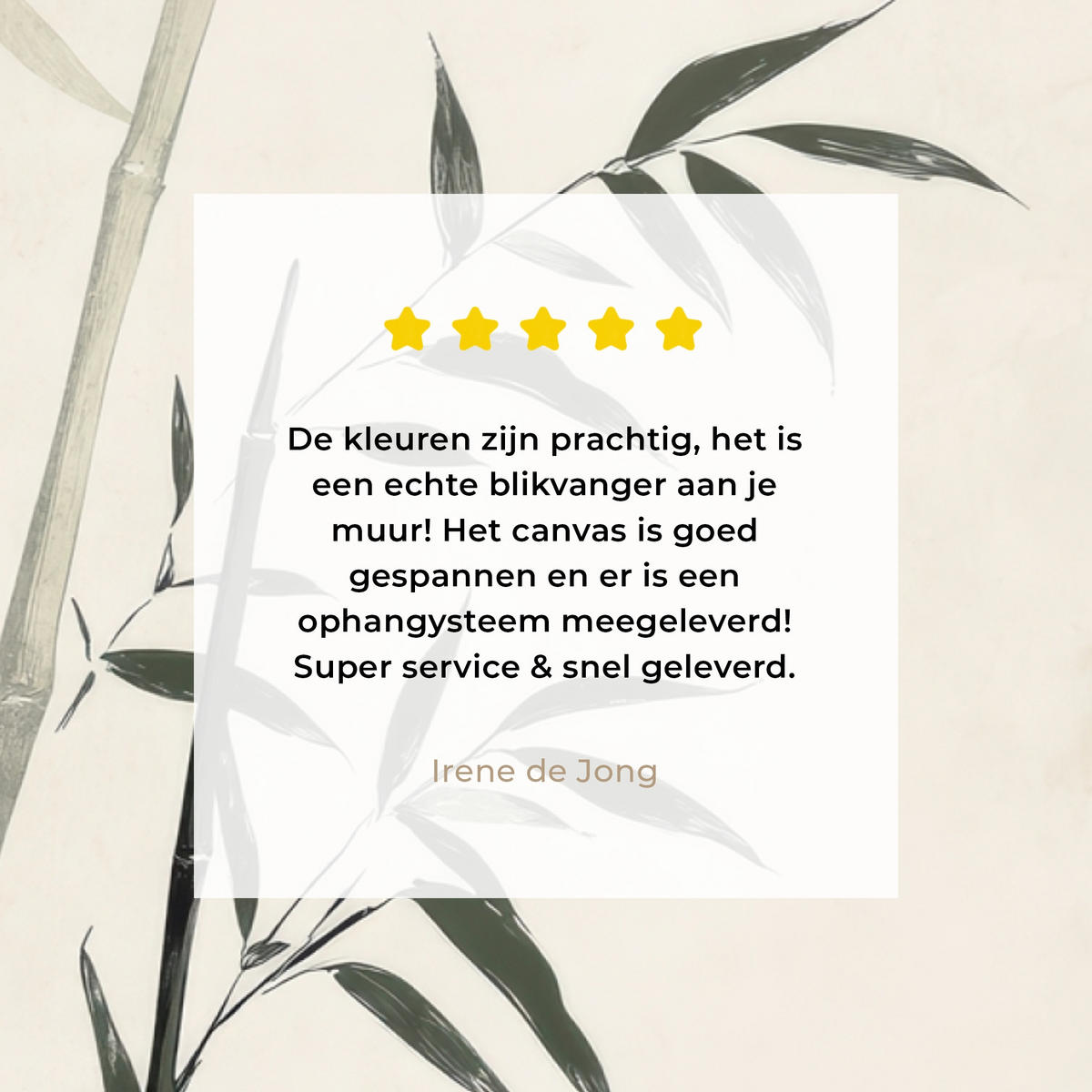 LEINWANDBILD Japandi - Bambus - Beige Wandbilder 80x60 cm - Eukalyptusholzfarben, Textil (80/60cm) - MuchoWow