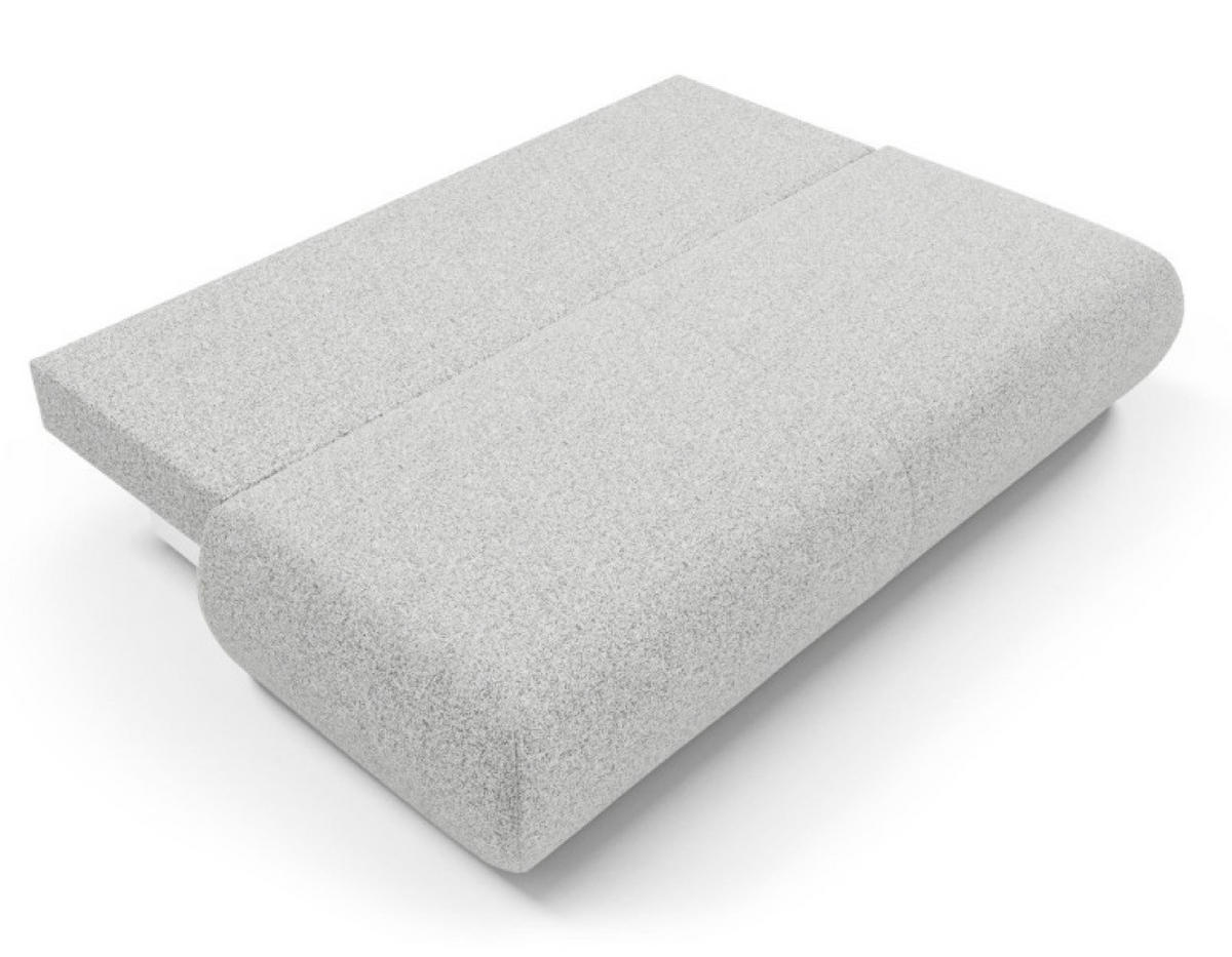 SOFA Hellgrau PENTI Ohne Armlehnen Mit Schlaffunktion Bezug PUENTE - Grau, Textil (214/74/100cm) - Sepro Meble