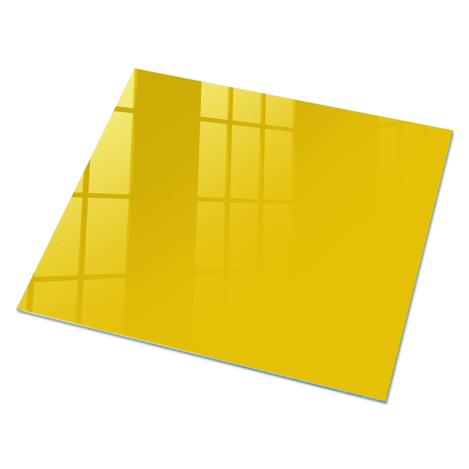 GLASPLATTE 80x60 cm – Intensives Gelb - Braun, Glas (0.4/80/60cm) - ArtPrintCave