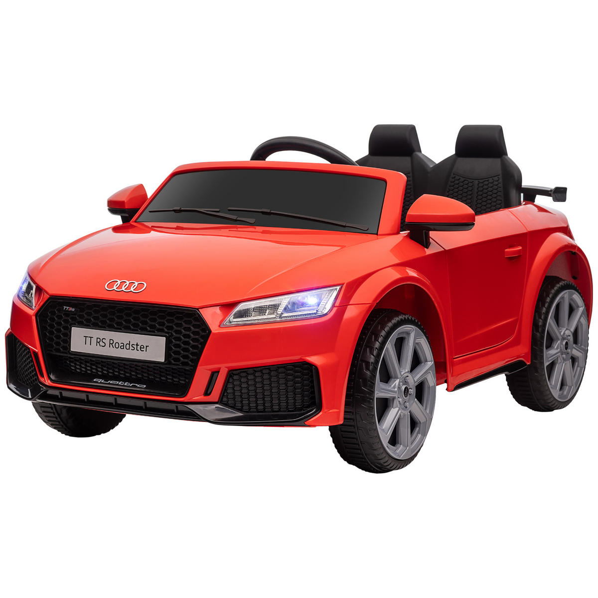 KINDER-ELEKTROAUTO DE-06091 12V mit 2,4G Fernbedienung und 2 Motoren Rot - Rot, Kunststoff/Metall (102/60/44cm) - ComfortXL