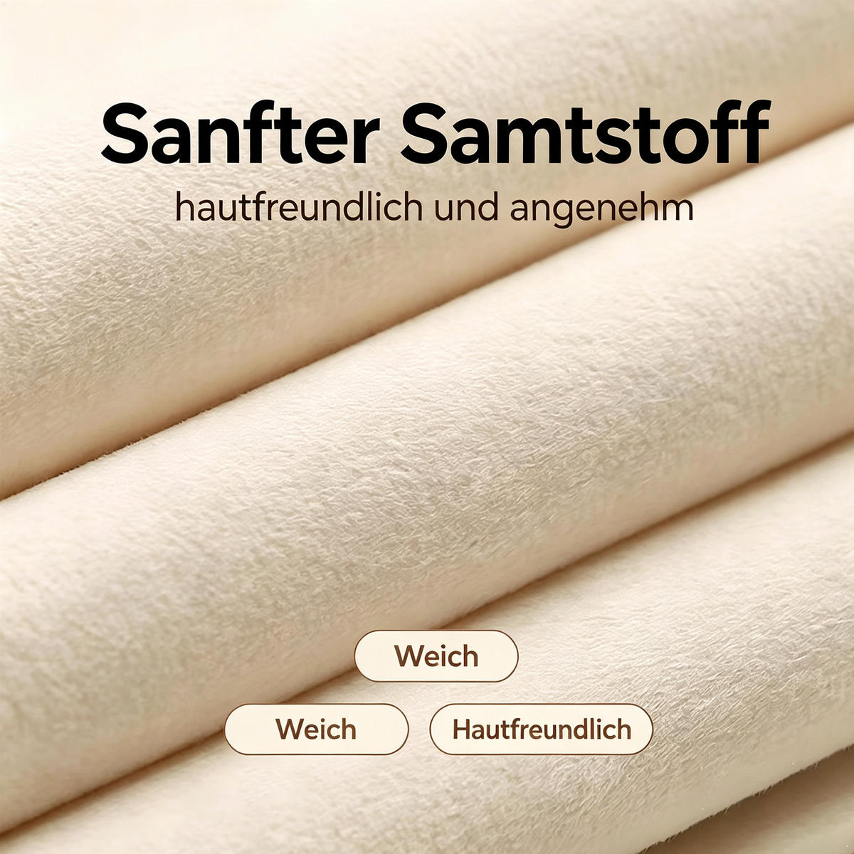 BOXBETT 160/200 mit Wolken Kopfteil, Bettkasten/Leselampe/USB, Samt, Beige - Beige, Holz/Textil (160/200cm) - LVHOM