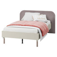 JUGENDBETT Harmony 120 HR09 - Kaschmir/Trüffeleichefarben, Holzwerkstoff/Metall (120/200cm) - MIRJAN24