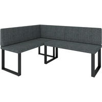 ECKBANK Alina - INARI-Stoff - 142 x 196 cm - Rechts - Grau - Grau, Textil/Metall (142/196cm) - AN-Moebel 4u