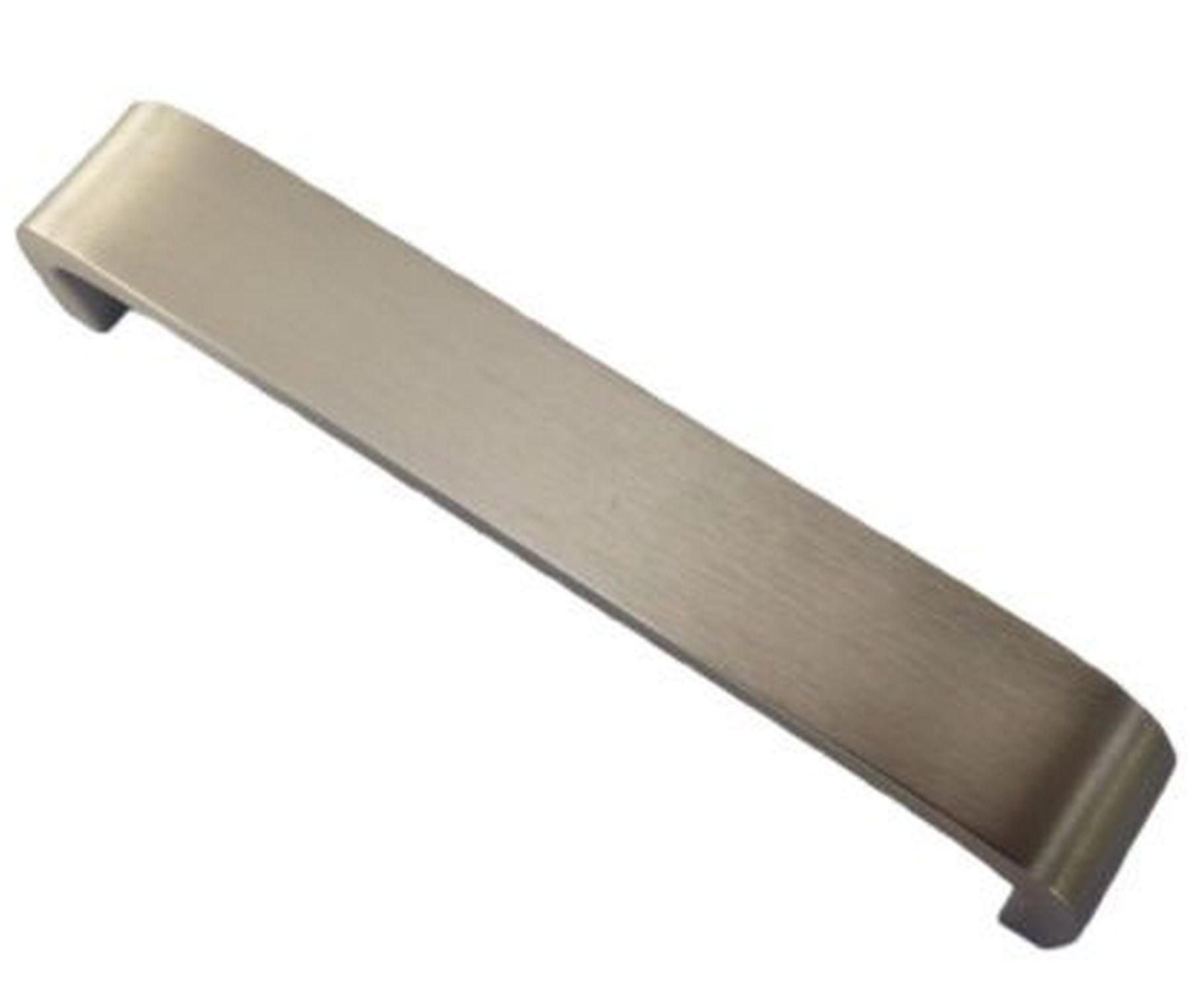 MÖBELGRIFF BA 320mm Aluminium massiv gebürstet abgerundet mit 2 Schrauben - Edelstahlfarben, Metall (2.4/3.2/32.8cm) - Livingpoint24