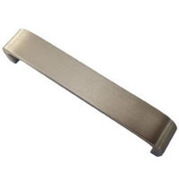 MÖBELGRIFF BA 320mm Aluminium massiv gebürstet abgerundet mit 2 Schrauben - Edelstahlfarben, Metall (2.4/3.2/32.8cm) - Livingpoint24