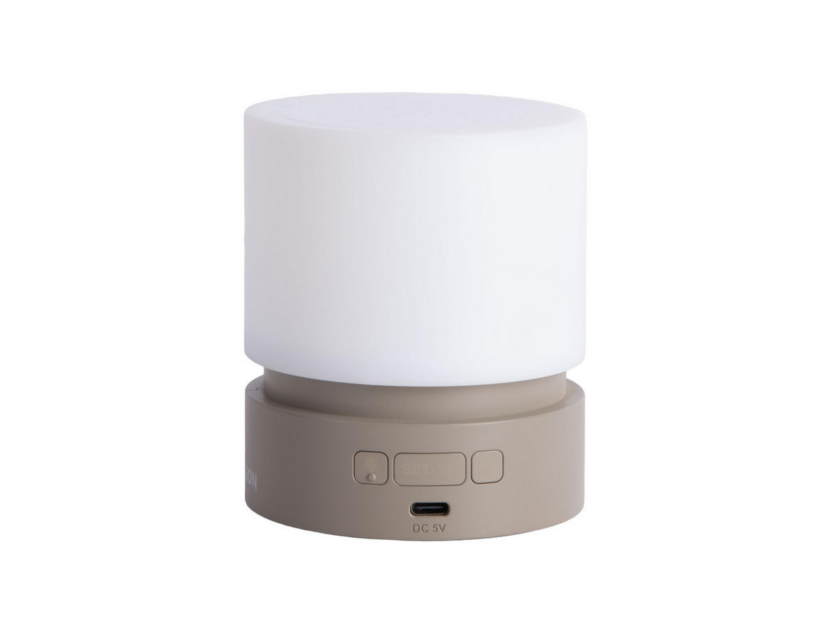 WECKER Pillar Light LED - Grau - 9,6 cm - Grau, Kunststoff (8.2/9/8.2cm) - Karlsson