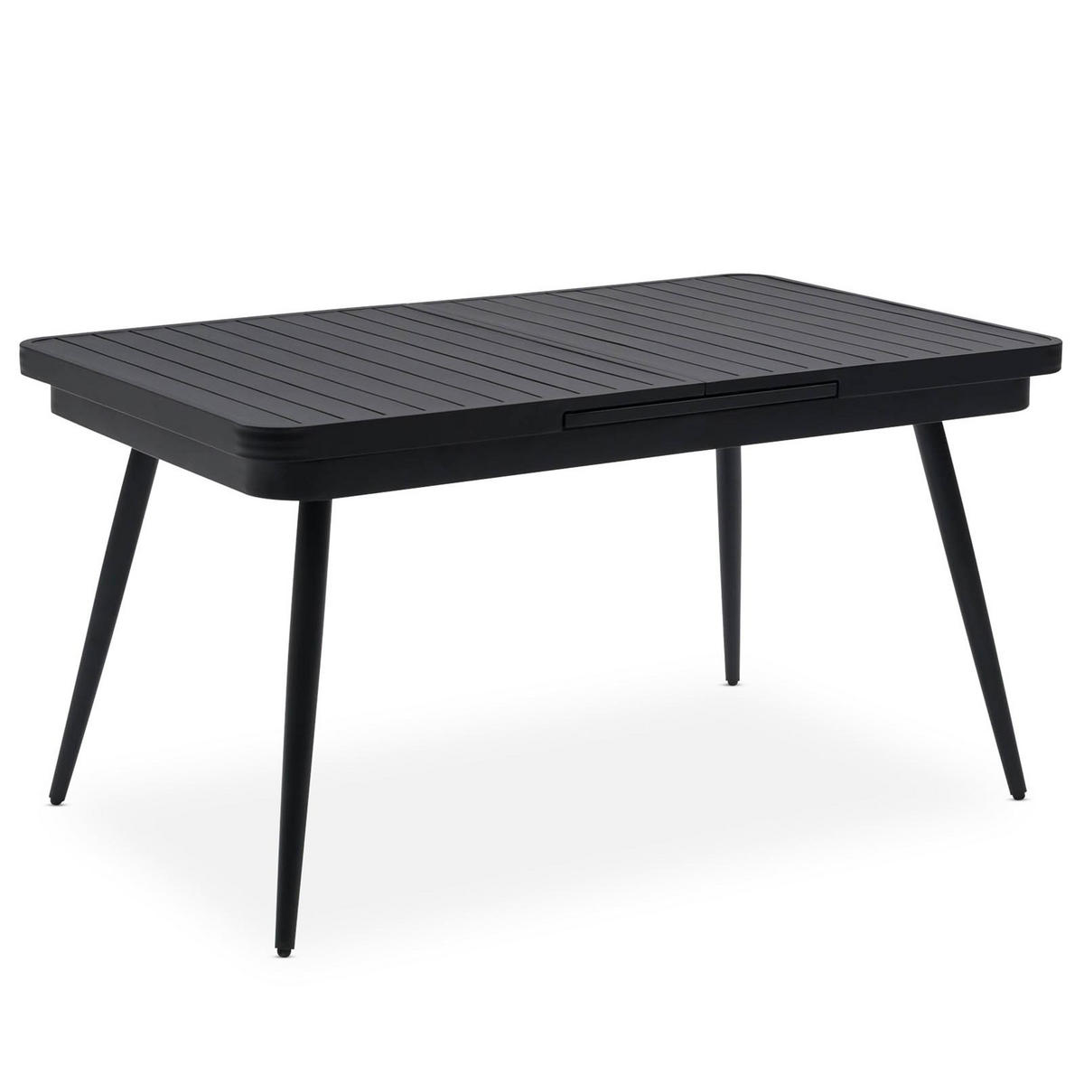 GARTENTISCH SUNNY - Schwarz, Metall (90/150/78cm) - IDIMEX