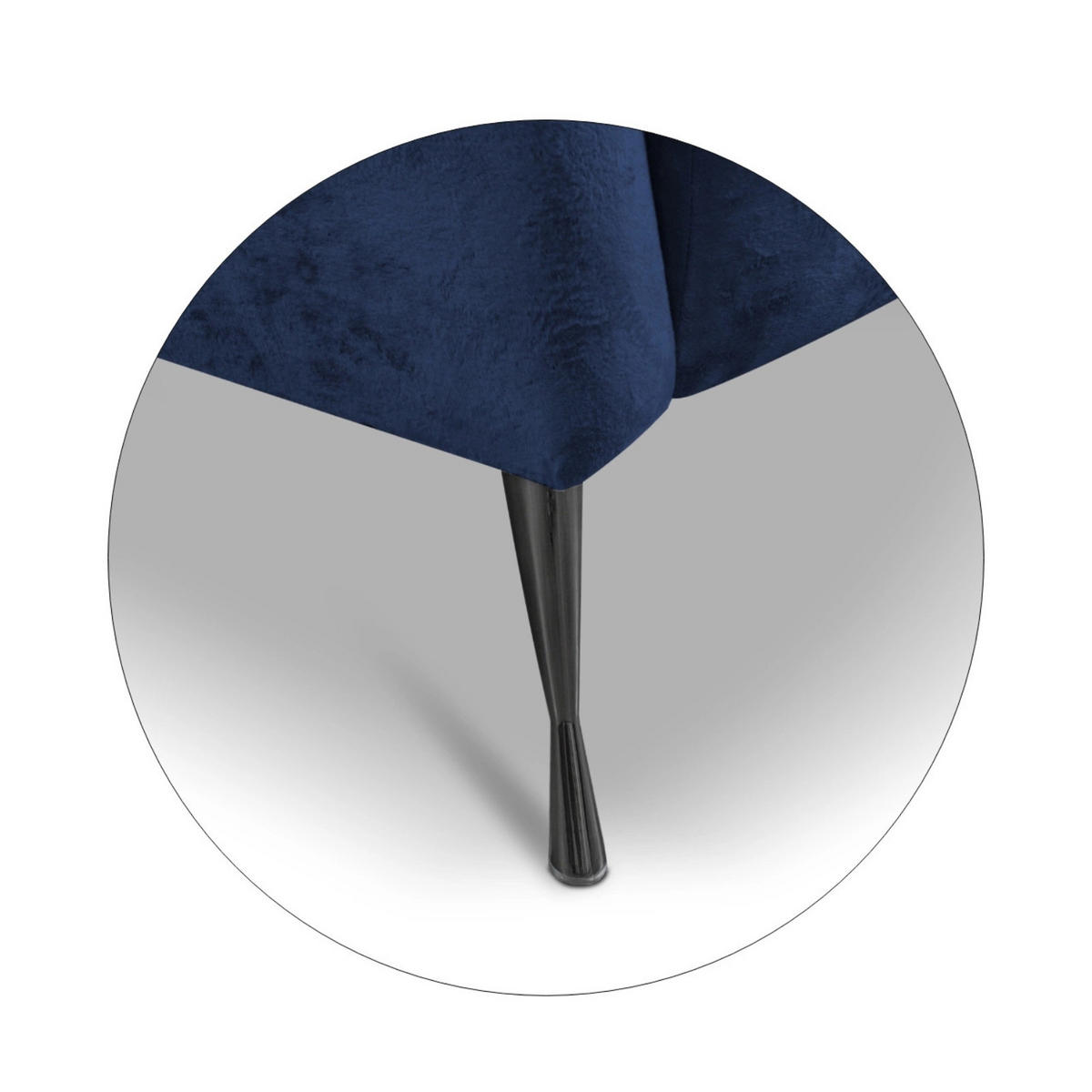 SITZGARNITUR Adria 2+1 - Schwarz/Dunkelblau, Holz/Textil (242/78/83cm) - Ravio