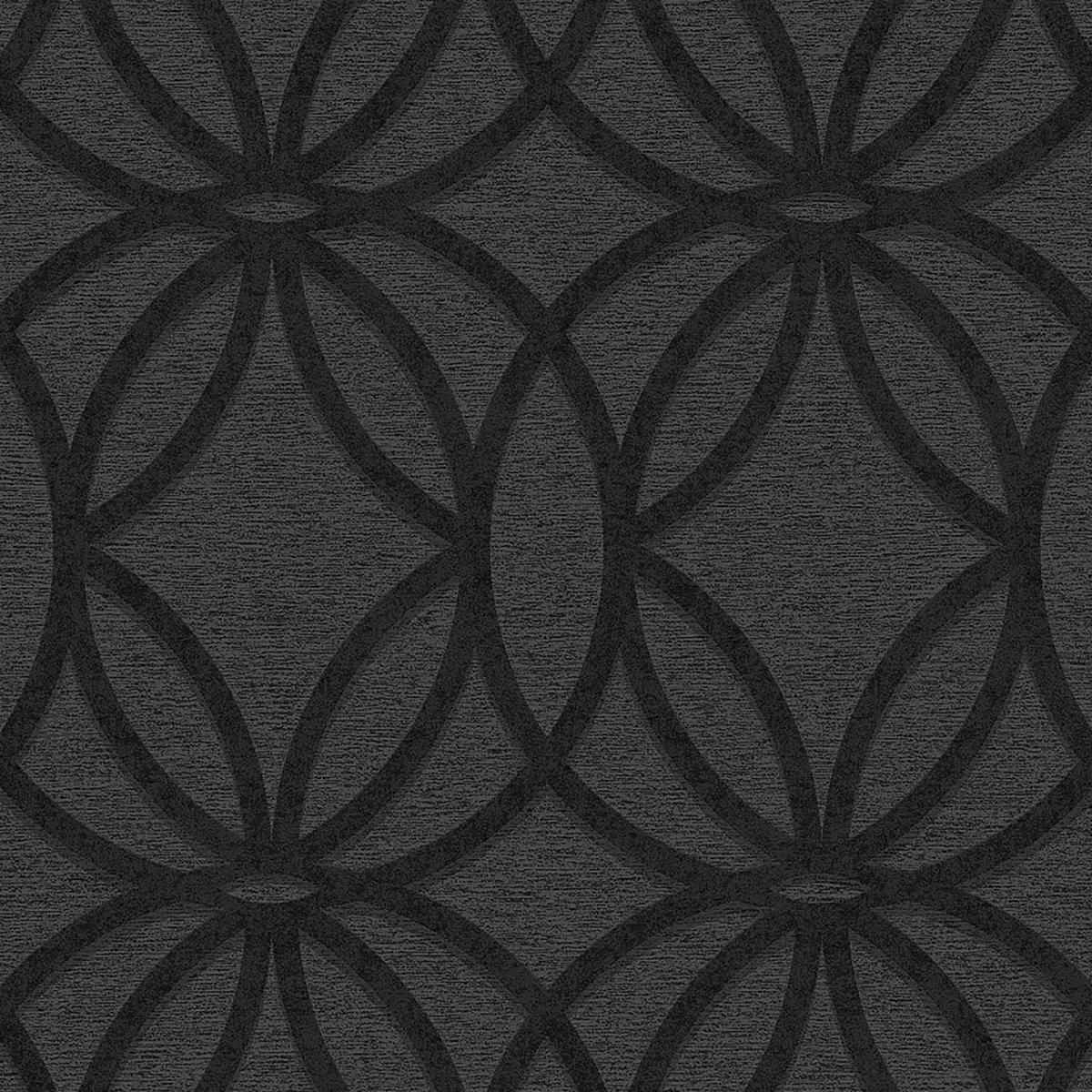 VLIESTAPETE Geometrisch Ornament Schwarz - Grau, Papier/Kunststoff (52/1000cm) - next