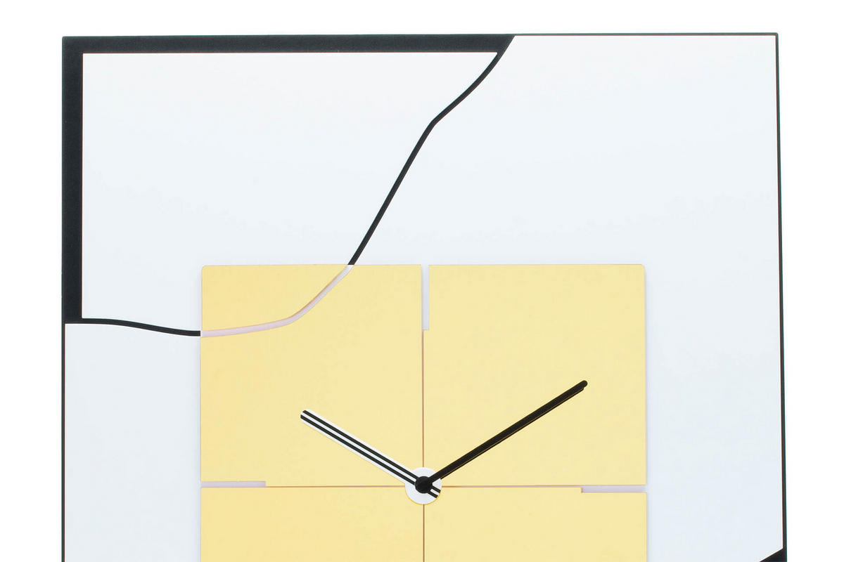 WANDUHR Design Weiß 40/51 cm - Weiß, Kunststoff (2.16/50.5/1cm) - ONZENO