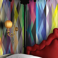 TAPETE Geometrisch aus echtem Papier, 200x280cm, 8 Bögen - Multicolor, Papier (200/280cm) - WALLPAPERS4BEGINNERS