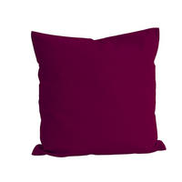 KISSENBEZUG Basic 100% Baumwolle hibiskus 40/40 cm - Beere, Textil (40/40cm) - beties Heimtextil