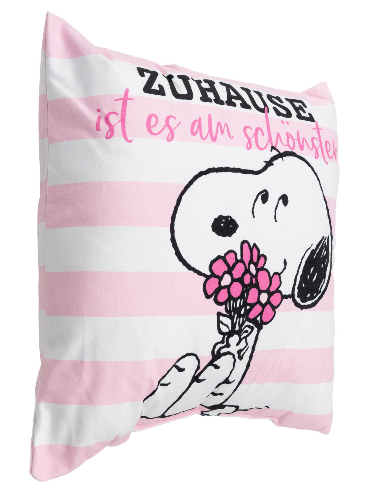 ZIERKISSEN The Peanuts Snoopy Rosa Weiß 40 x 40 cm - Rosa, Textil (40/40cm) - United Labels