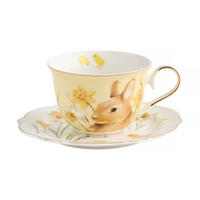 TASSE MIT UNTERTASSE Daffelisbunny - Gelb, Keramik (0.2L) - home&you