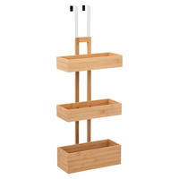 BADREGAL zum Aufhängen über die Duschwand 28/17,5/75 cm - Braun, Naturmaterialien (17.5/75/28cm) - 5five Simply Smart