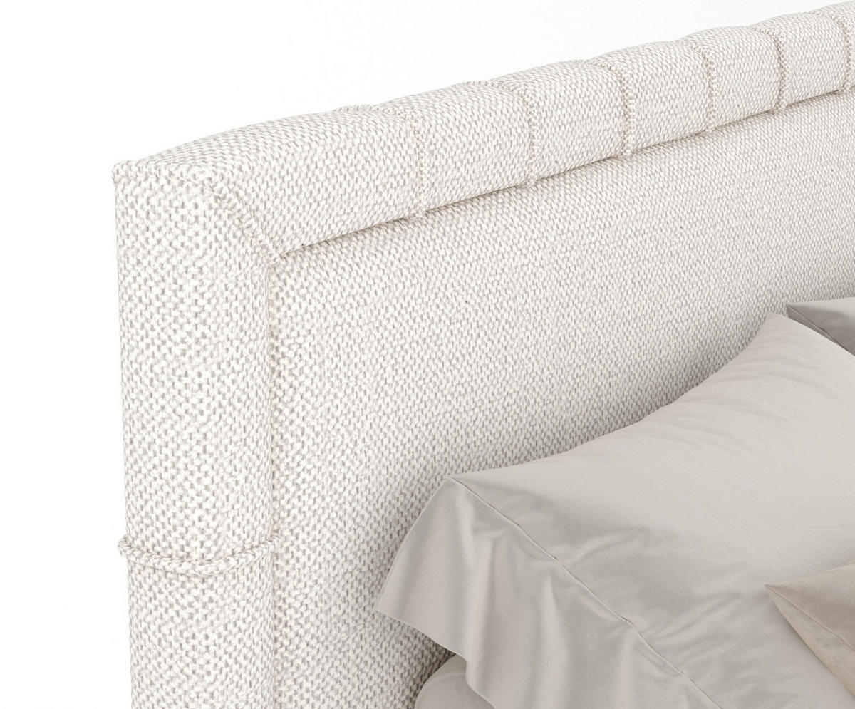 BOXSPRINGBETT Rosabel Creme 180/200 cm mit Matratze und Topper - Creme/Schwarz, Holz/Holzwerkstoff (180/200cm) - Maison de Reve