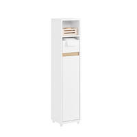 TOILETTENSCHRANK Weiß, 20x96x20cm - Weiß, Holzwerkstoff (20/96/20cm) - SoBuy