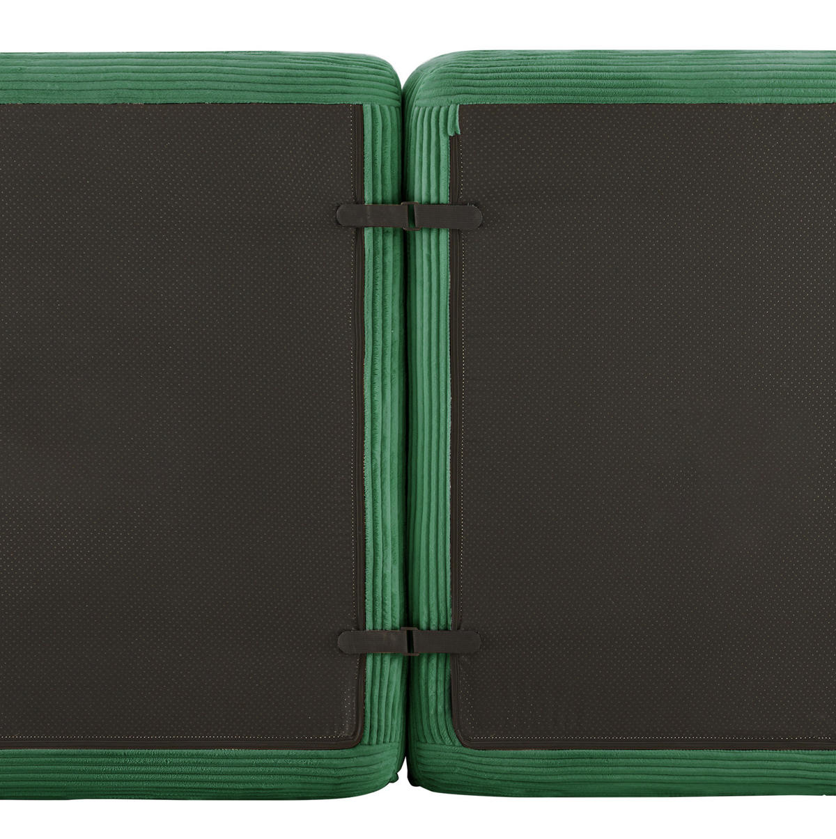 SOFA modular mit Tiefsitz Cord Green - Grün, Kunststoff (177/204cm) - Meubliv
