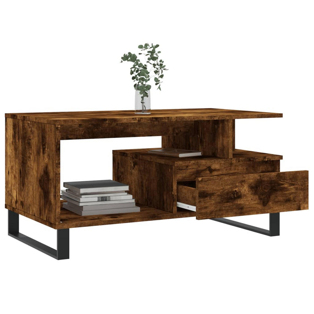 COUCHTISCH Räuchereiche 90x49x45 cm Holzwerkstoff - Braun, Holzwerkstoff (90/49/45cm) - furnicato