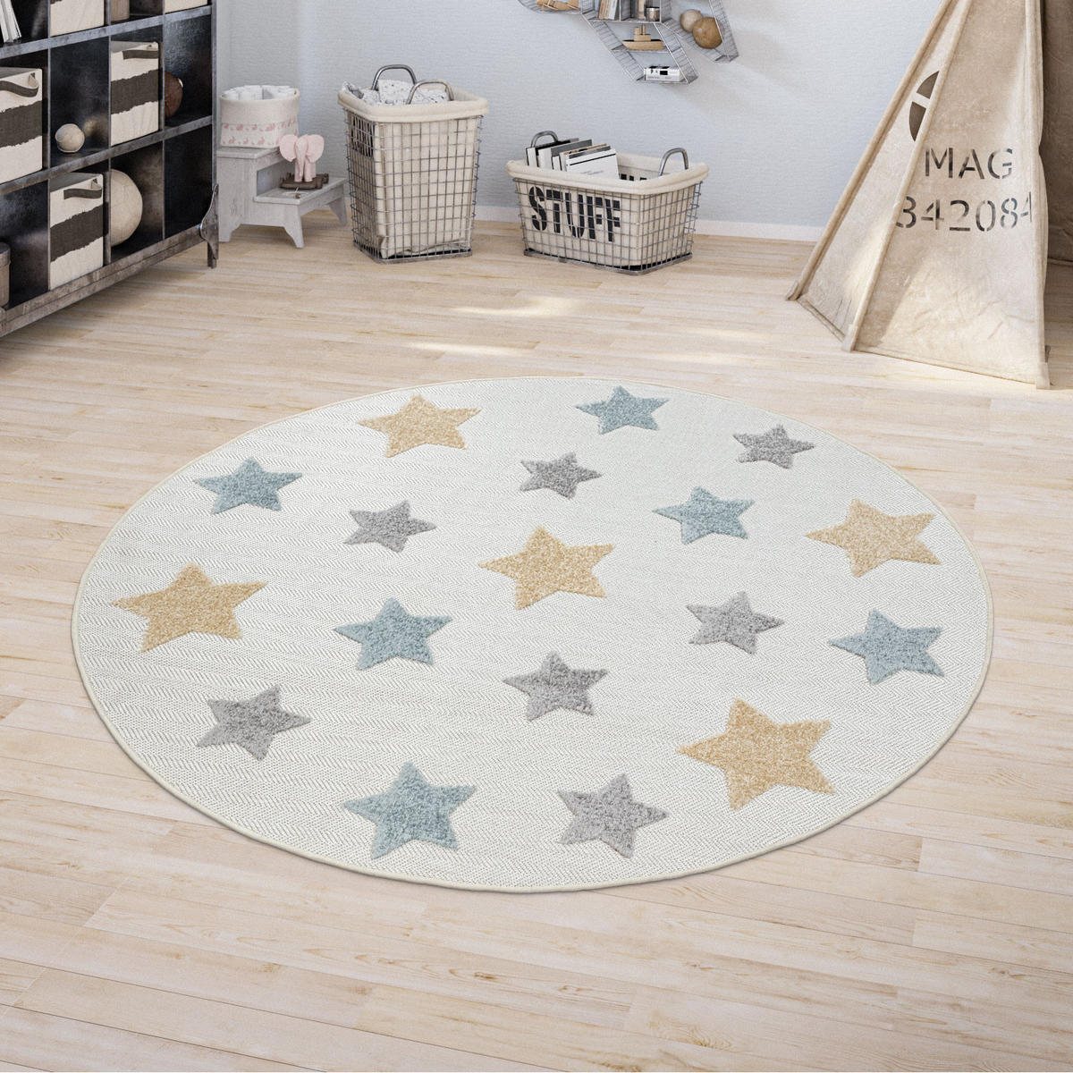 KINDERTEPPICH 200/200 cm Tweet 463 - Creme, Textil (200/200cm) - Paco Home