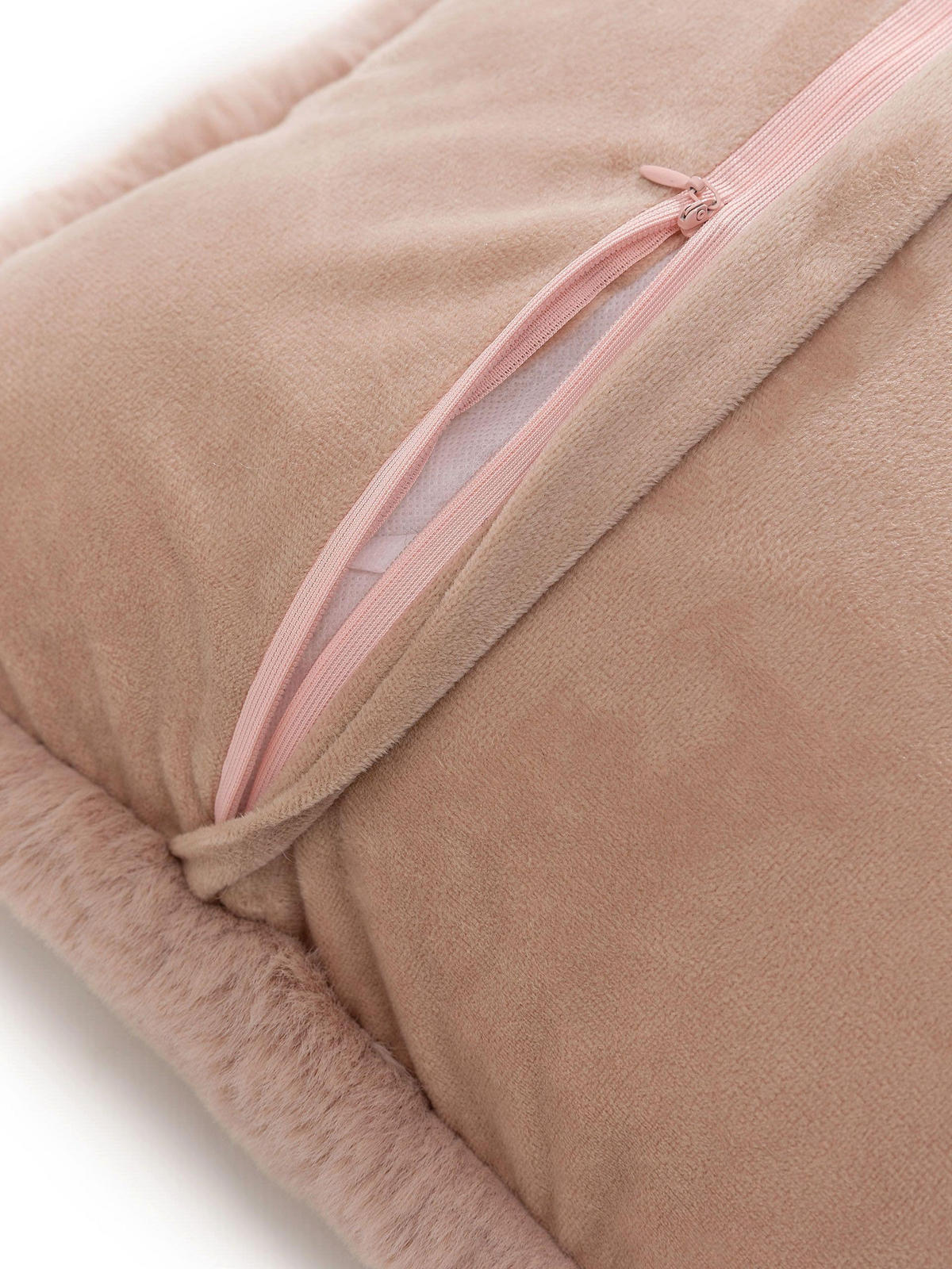 KISSENBEZUG Dave Rosa 45x45 cm - Rosa, Textil (45/45cm) - benuta Nest