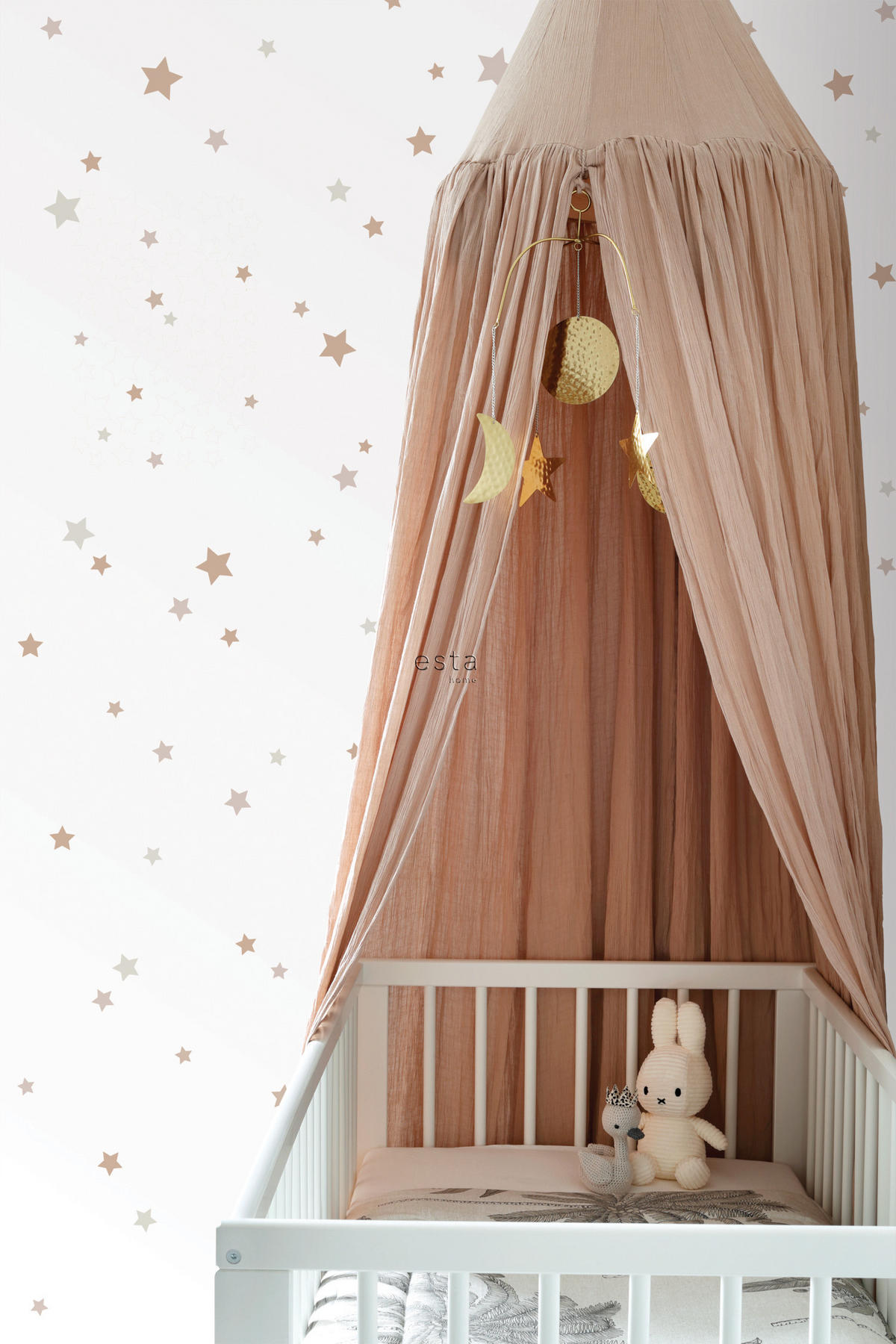 WANDTATTOO Sternenhimmel 33 x 47.5 cm - Terracotta, Papier (33/47.5/47.5cm) - ESTAhome
