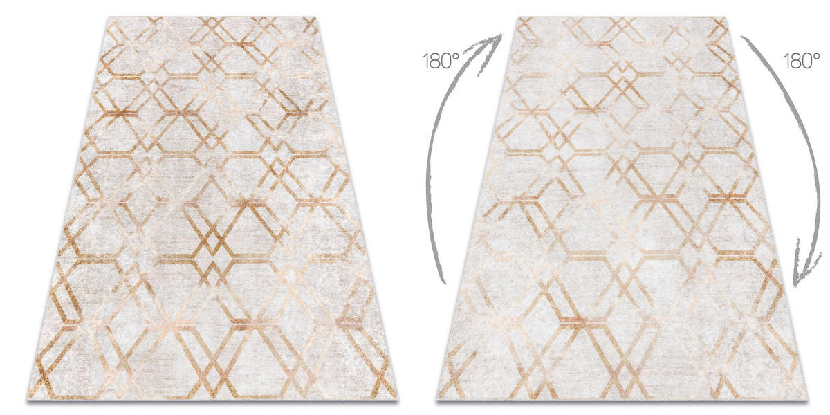 TEPPICH Miro 80/150 cm - Goldfarben, Textil (80/150cm) - rugsX