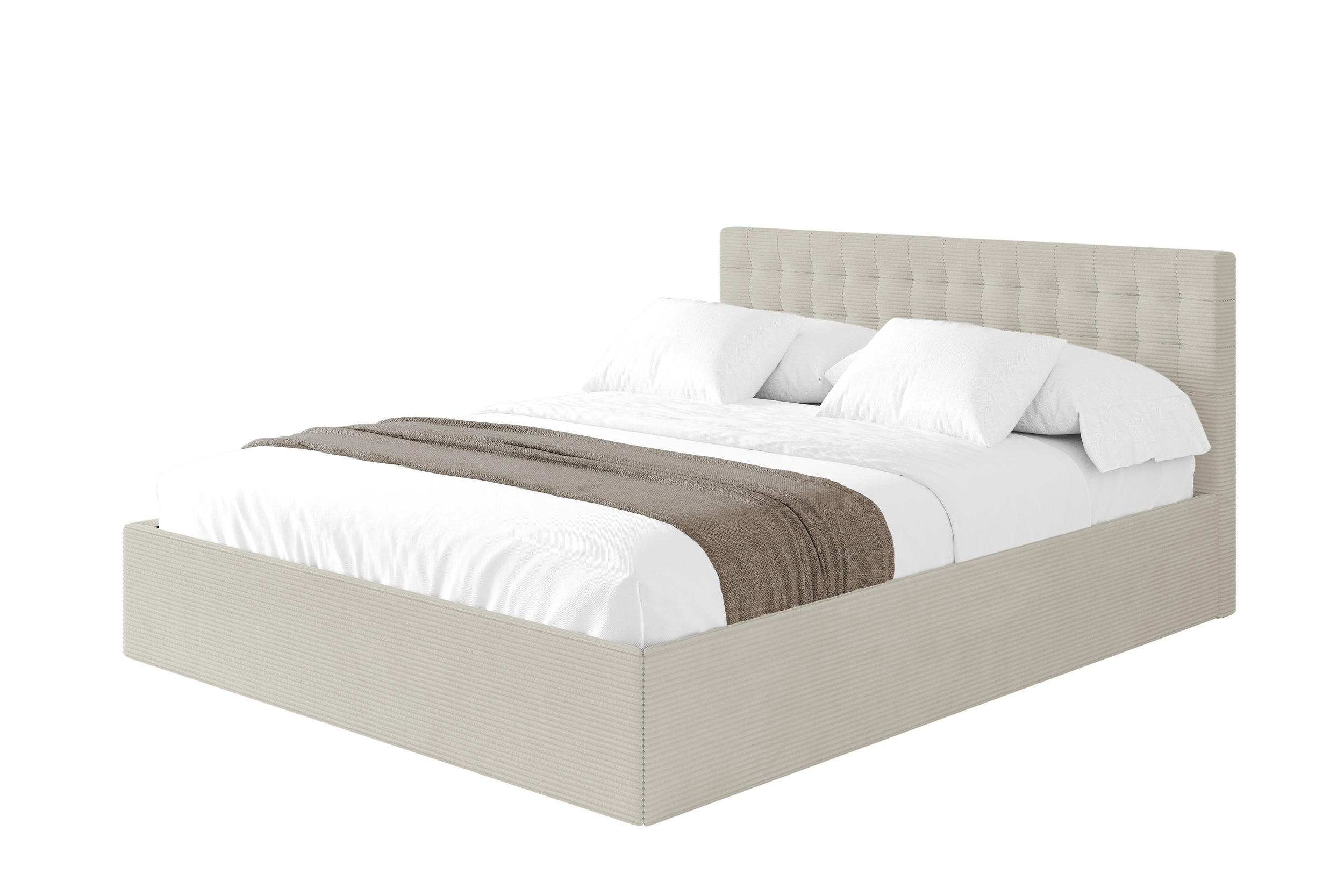 Altdecor Polsterbett Creme 140x200 cm