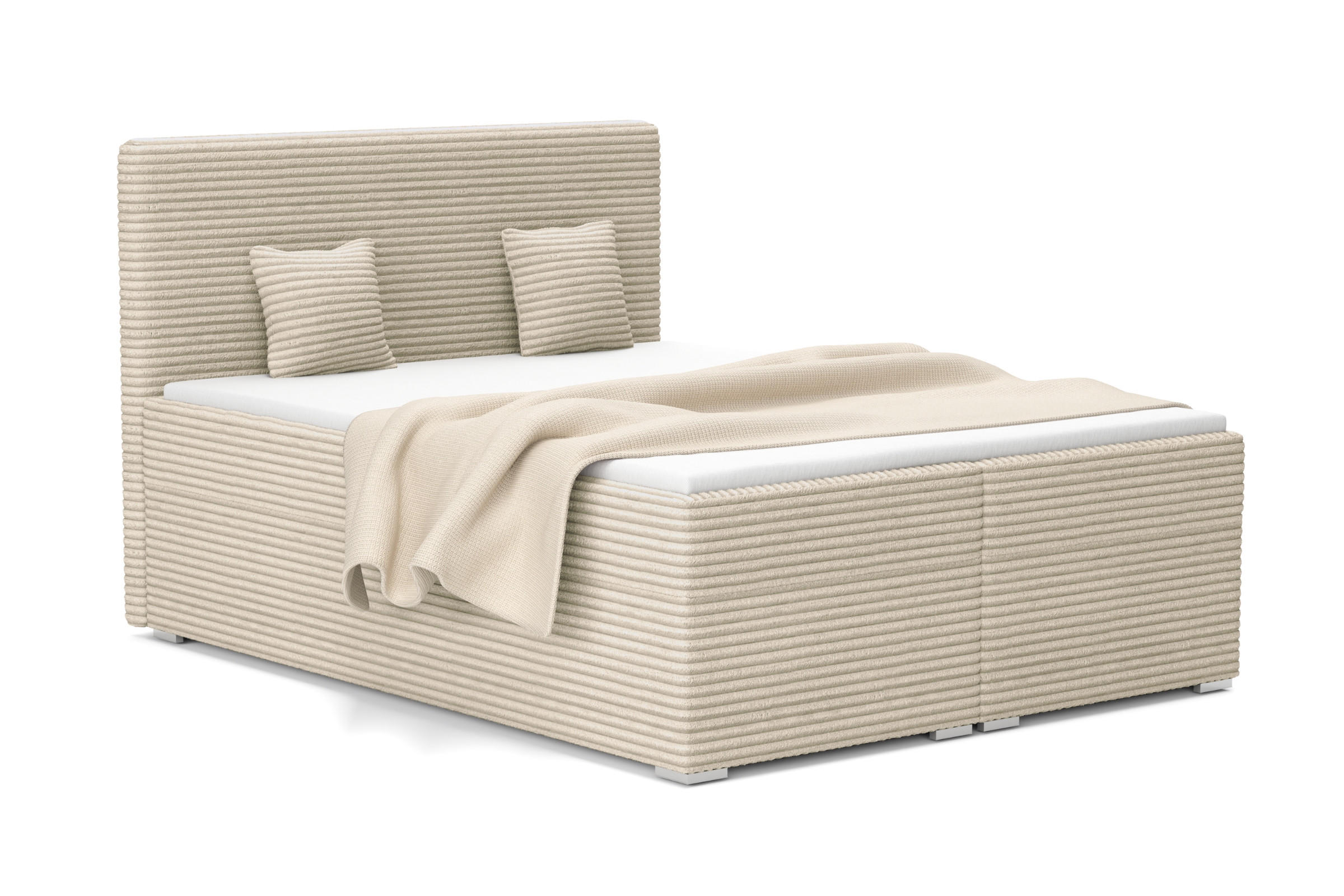 BOXBETT DUBAI 140/200 in Beige H3 - Beige, Holz/Holzwerkstoff (140/200cm) - Deine Möbel 24