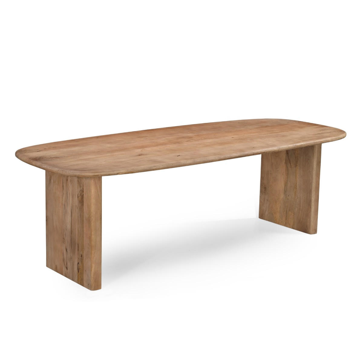ESSTISCH oval aus Mangoholz 200cm, natürlich - Braun, Holz (200/100/77cm) - Giga Meubel