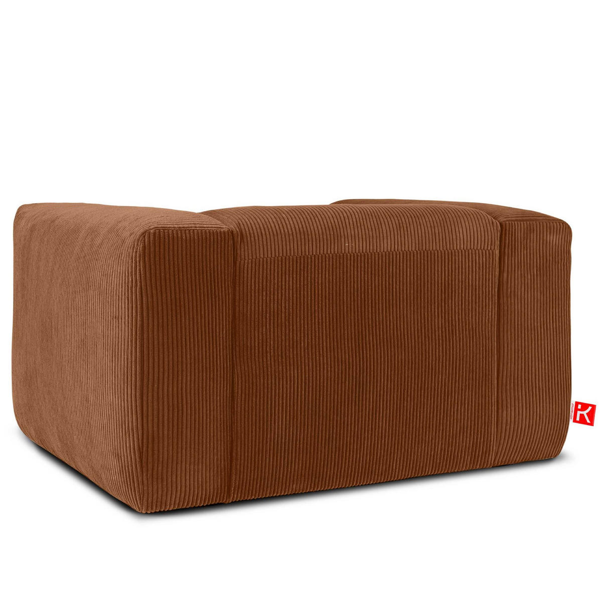 SESSEL BUFFO , Rot - Rot, Textil (130/73/96cm) - KONSIMO®