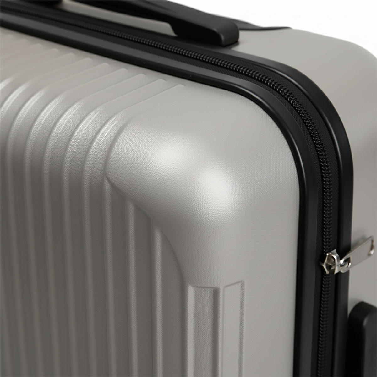 3-TLG.KOFFERSET - Silberfarben, Kunststoff (48/75/29cm) - Relaxdays