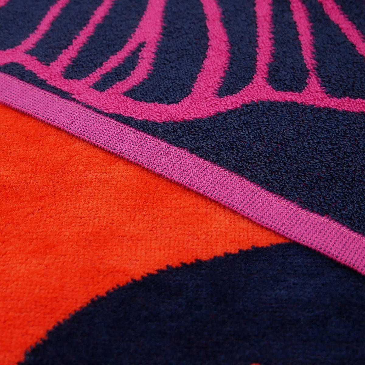 STRANDTUCH aus Veloursfrottee Jacquard Rosa 140x180 400g/m² - Tropical Forest - Pink, Textil (140/180cm) - LE COMPTOIR DE LA PLAGE