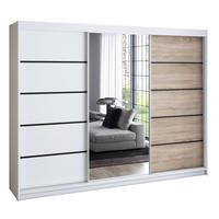 SCHWEBETÜRENSCHRANK 200 cm VILANO 2 Farbe: Weiß, Weiß, Sonoma - Weiß/Braun, Holzwerkstoff (200/215/59.5cm) - A&J MöbelLand