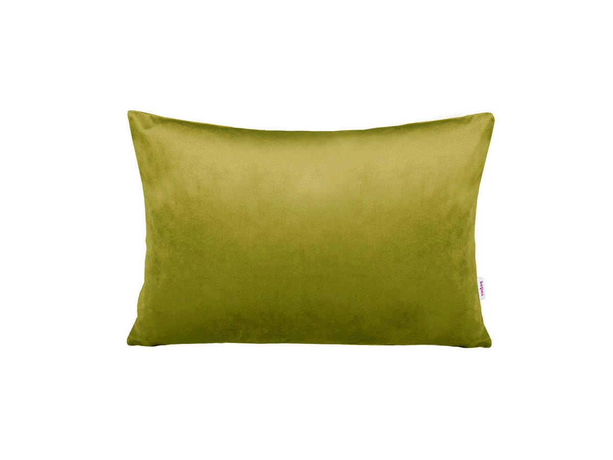 KISSENHÜLLE Samt&Sonders mai-grün 25/35 cm - Olivgrün/Grün, Textil (25/35cm) - beties Heimtextil