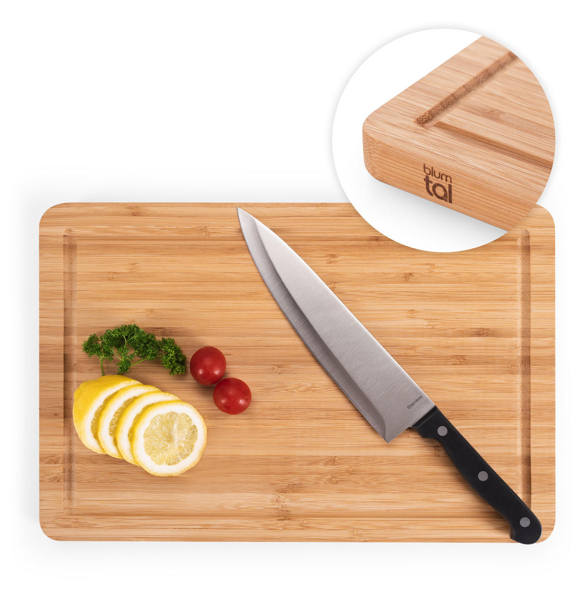 SCHNEIDEBRETT Karlstad 38/25/2 cm, klein - Braun, Holz (38/25cm) - Blumtal