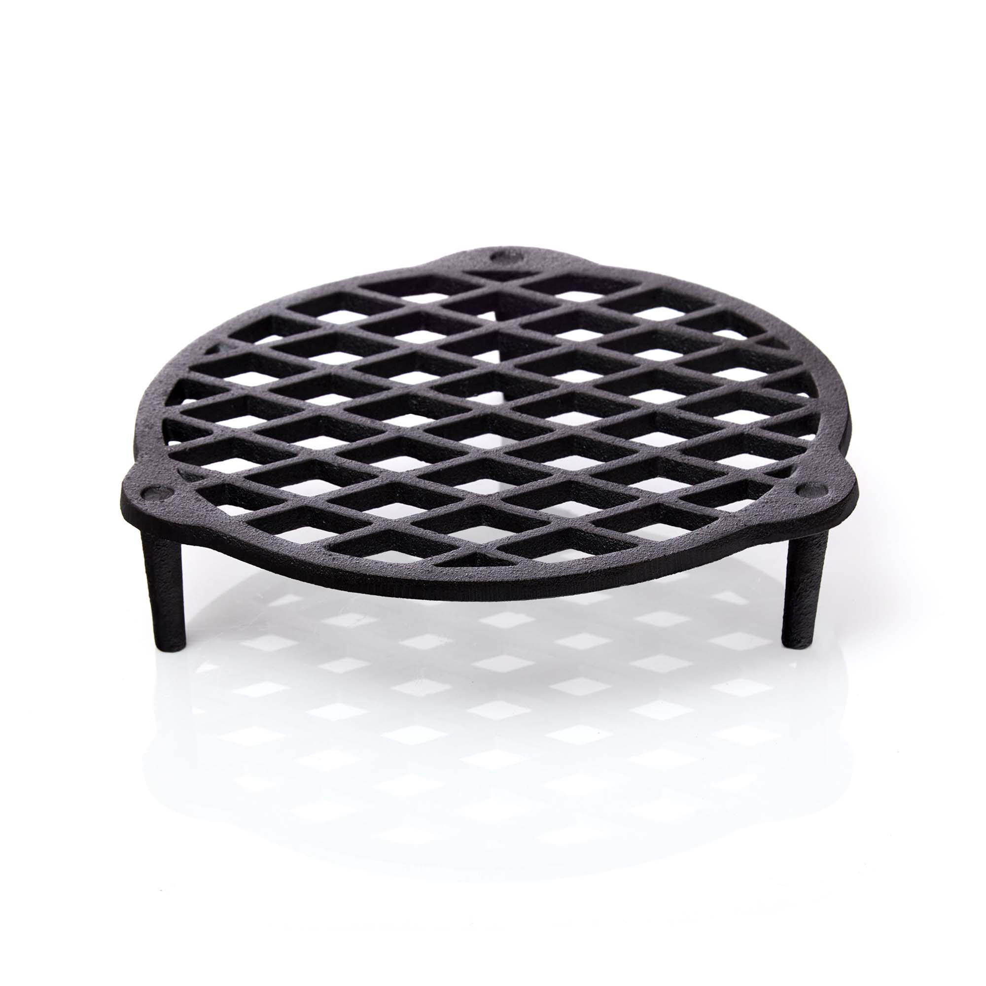 STAPELROST Gusseisen Ø22cm für 4,2L Dutch Oven Feuertopf - Schwarz, Metall (21/5/21cm) - BBQ Nerd