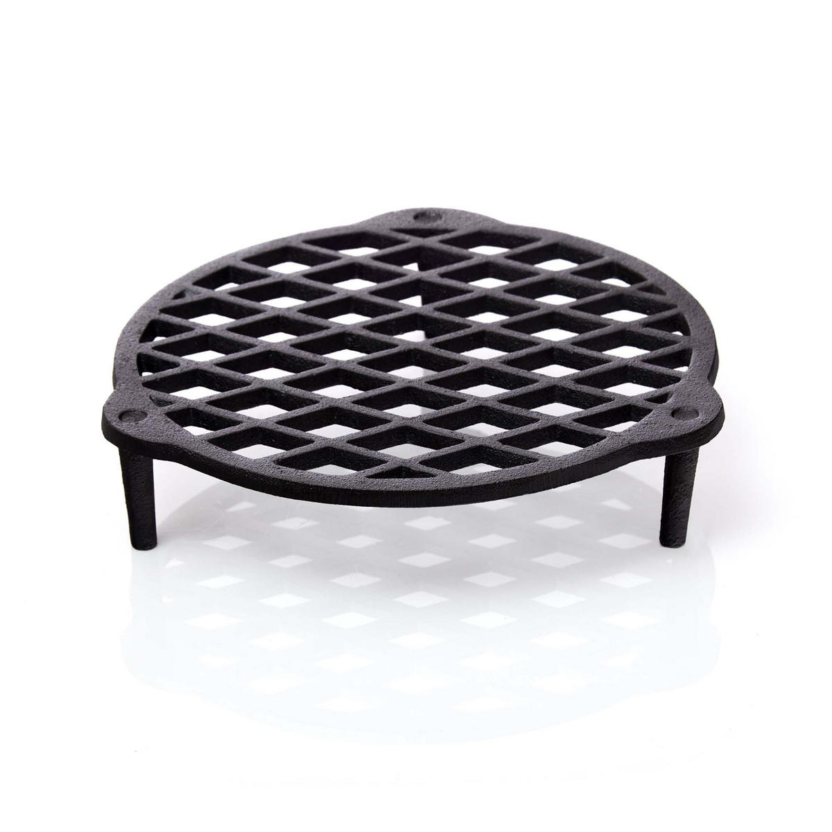 STAPELROST Gusseisen Ø22cm für 4,2L Dutch Oven Feuertopf - Schwarz, Metall (21/5/21cm) - BBQ Nerd