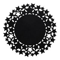 DEKORATIVES TISCHSET Stille - Schwarz, Textil (38cm) - home&you