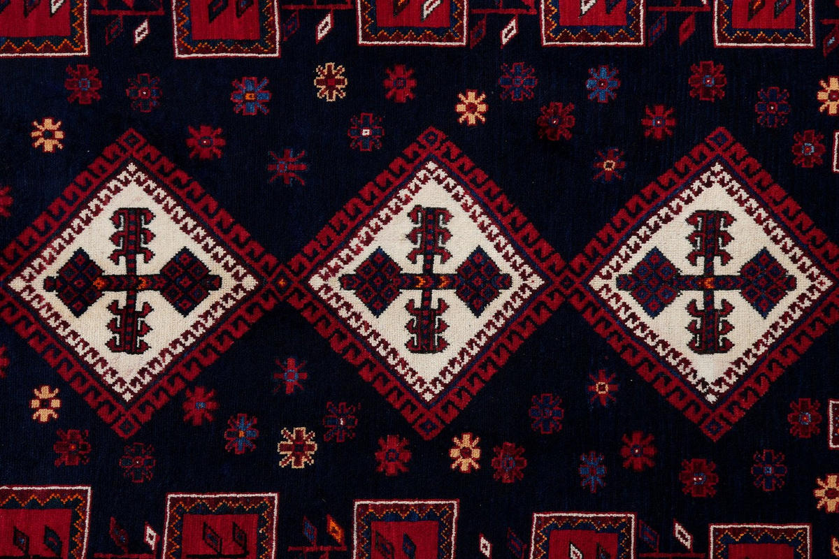ORIENTTEPPICH handgeknüpft Afshar Rot 228/165 cm Schurwolle - Rot, Textil (165/228cm) - Looma