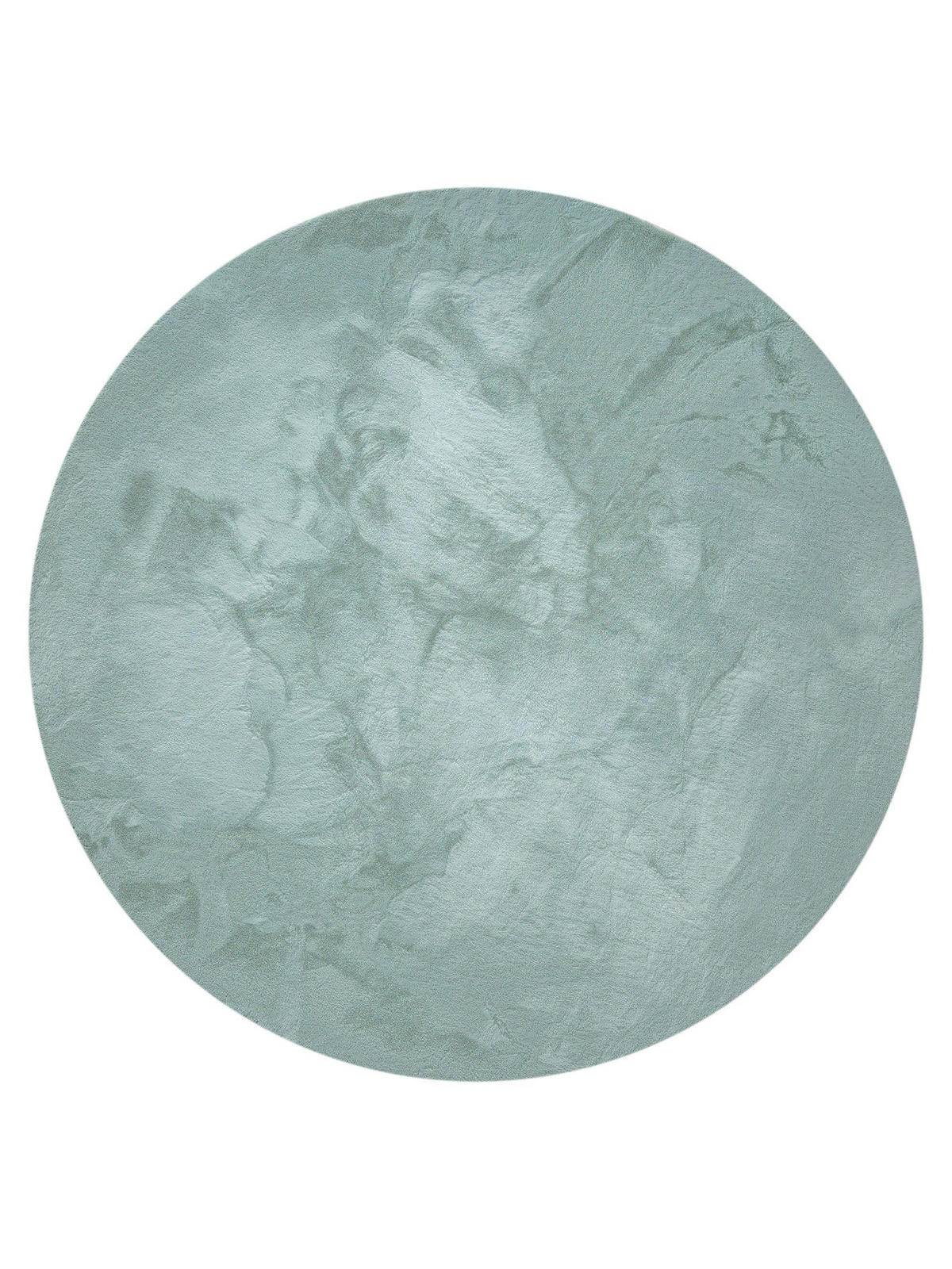 KUNSTFELL-TEPPICH Dave Mint ø 180 cm rund - Mintgrün, Textil (180/180cm) - benuta Nest