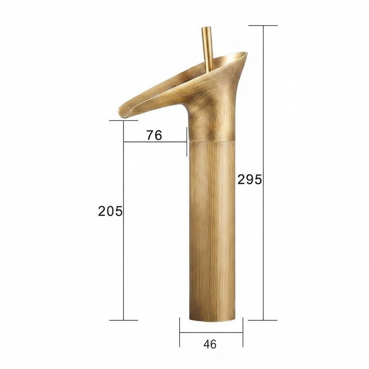 BADARMATUR, 295 x 122 mm, gold - Goldfarben, Metall (36.5/7.5/18.5cm) - Vallsero