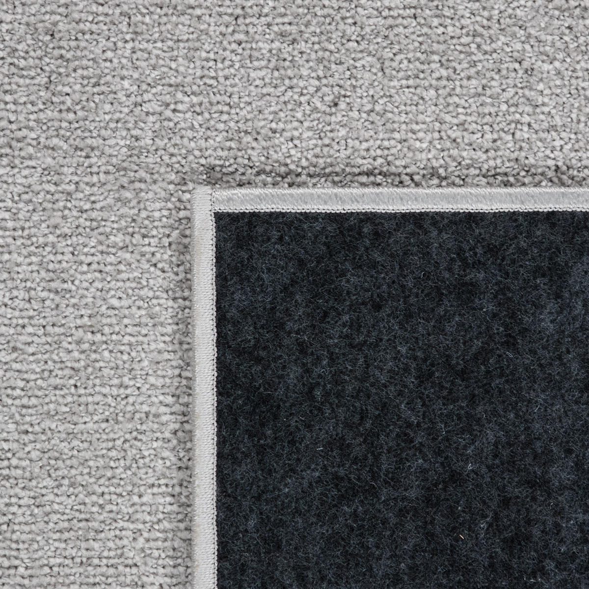KURZFLORTEPPICH Waschbar, einfarbig, Silber, Ø 160 cm - Silberfarben, Textil (160/160cm) - KADIMA DESIGN