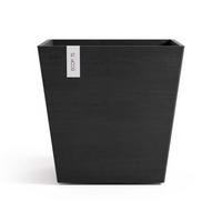 BLUMENTOPF mit Wasserreservoir Rotterdam 43,6/43,6/44,4 cm Dunkelgrau - Dunkelgrau, Kunststoff (43.6/44.4cm) - Ecopots
