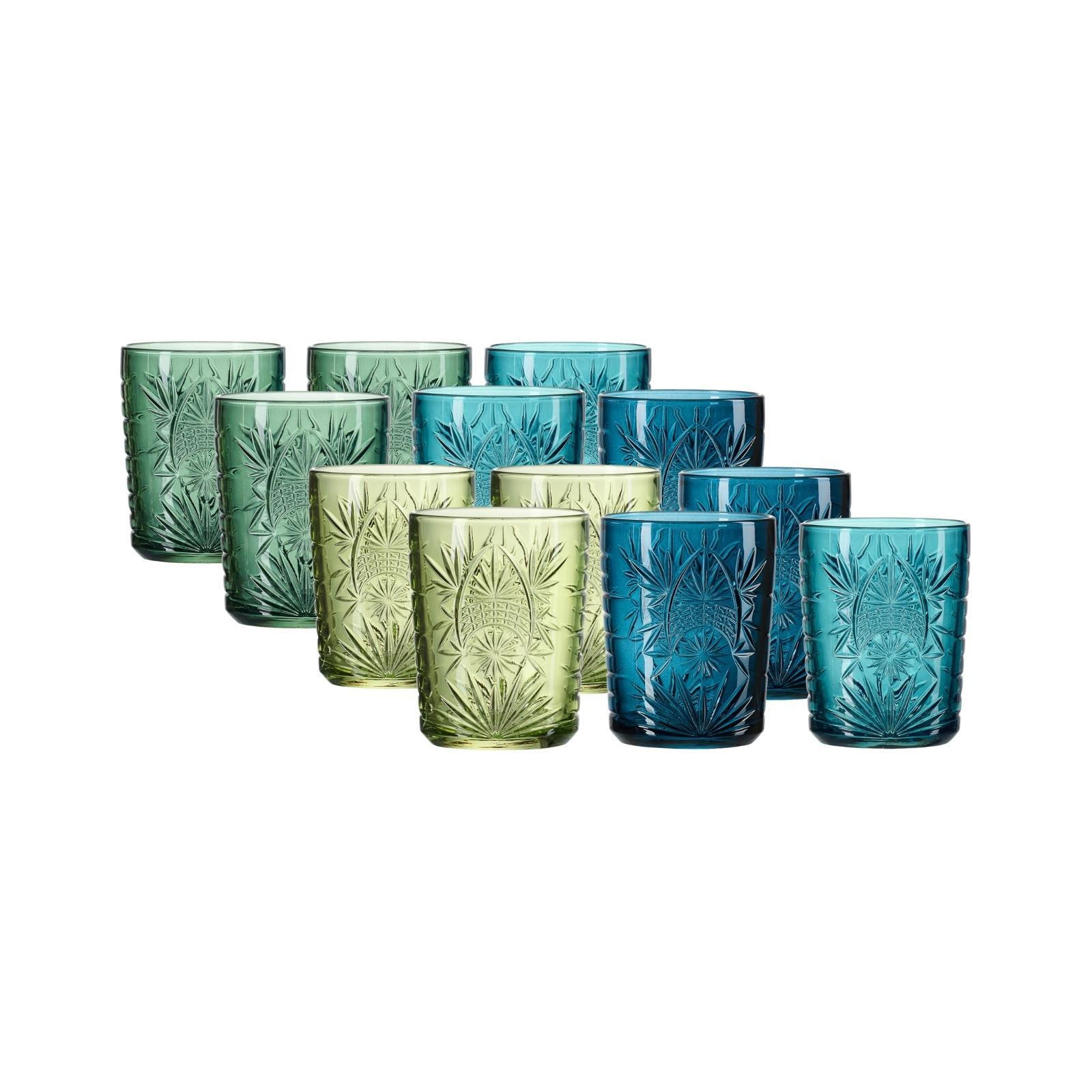 WHISKYGLÄSER Bari blau-grün 350 ml 12er Set - Blau/Grün, Glas (0.35L) - Ritzenhoff Breker